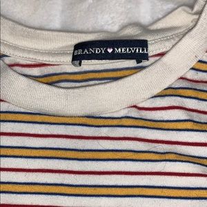 Striped brandy melville crop top